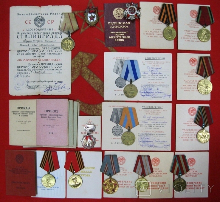Комплект наград СССР с документами, photo number 2