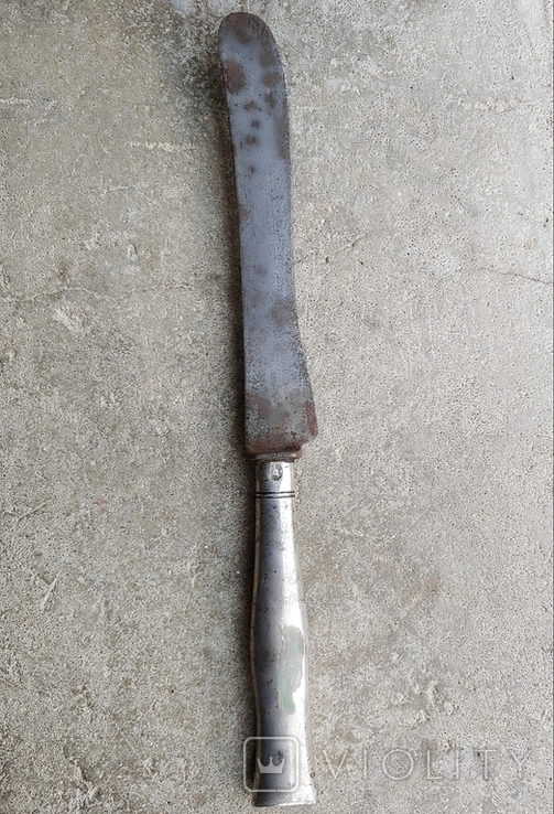 Table knife XIXst with silver handle, photo number 3