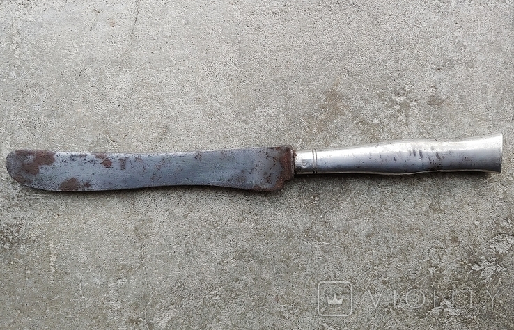 Table knife XIXst with silver handle, photo number 4