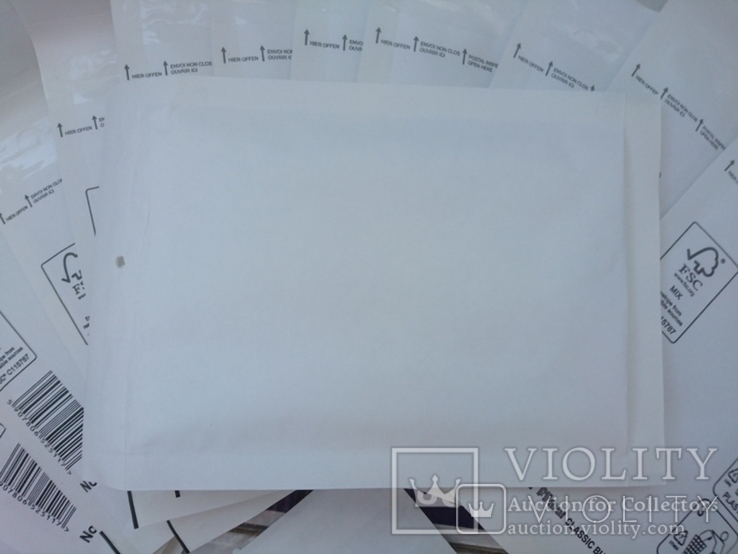 Бандерольный конверт А11 100х160, 100 шт. Польша, белый, фото №6