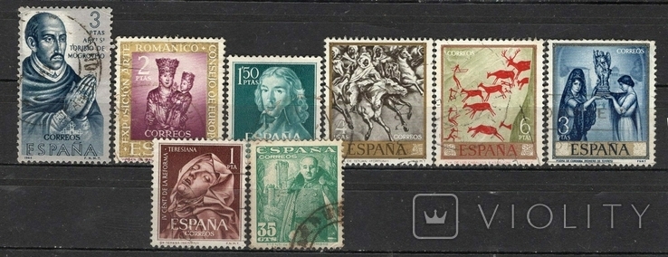 Spain 1948-1968 art selection stamps CC 3euro