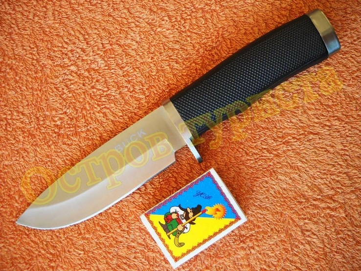 Охотничий Тактический Нож Buck 009 с чехлом 56HRC реплика, фото №5