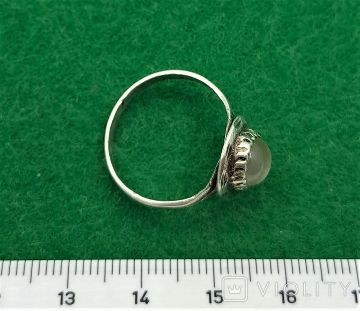 Кольцо Серебро 925 Винтаж Натуральный Камень, фото №7
