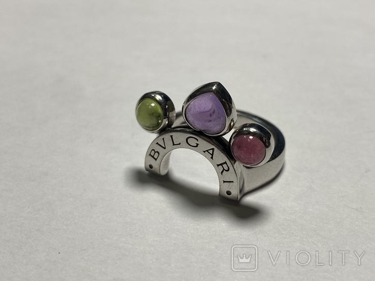 Брендовий перстень від Bvlgari 750 проба, оригінал, photo number 2