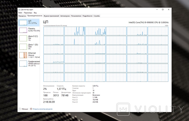 Intel Core i9-9980XE процессор соккет LGA2066, photo number 4