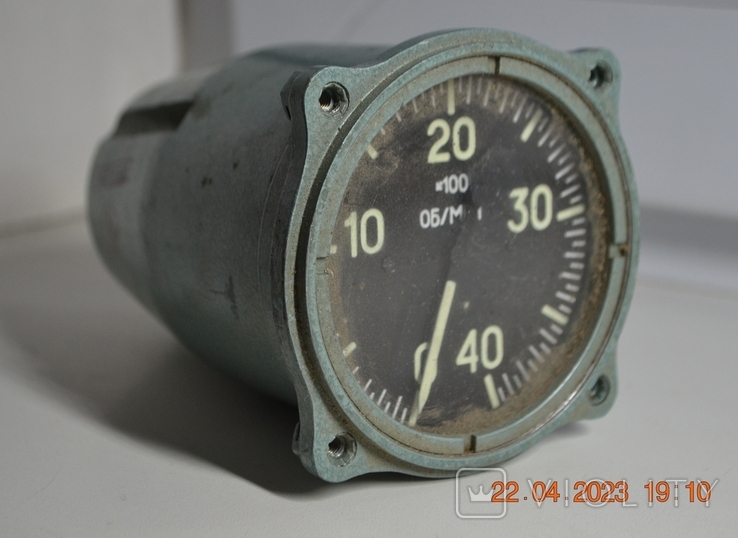 Magneto-induction tachometer TE-4V. Made in the USSR. 1983, No. 83231. Phosphoriciates, photo number 4