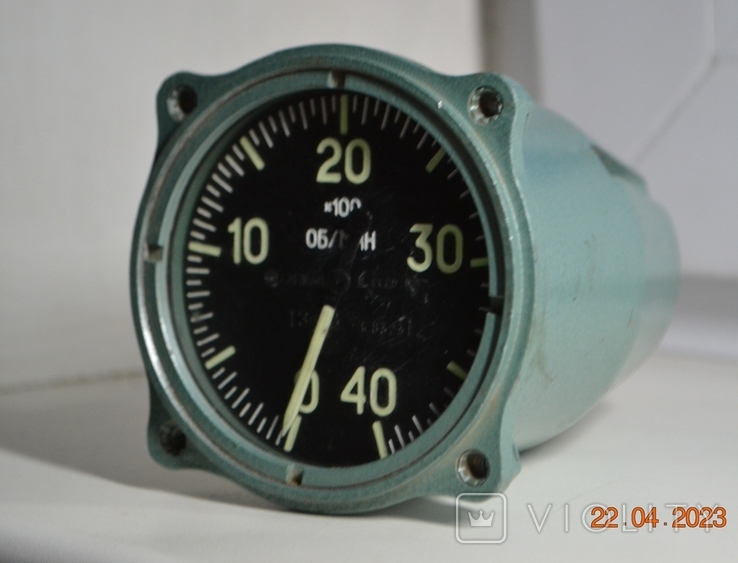 Magneto-induction tachometer TE-4V. Made in the USSR. 1983, No. 83231. Phosphoriciates, photo number 5