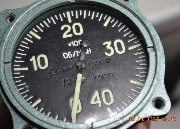 Magneto-induction tachometer TE-4V. Made in the USSR. 1983, No. 83231. Phosphoriciates, photo number 7