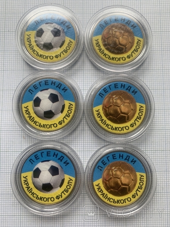 Сувенірні монети 6 футбольна тема, фото №3
