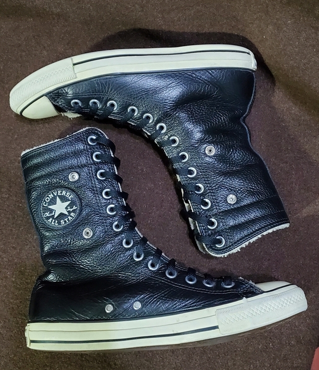 Converse Hi Winter, высокие кожаные кеди, зимние ( 41 р / 26 см ), numer zdjęcia 4