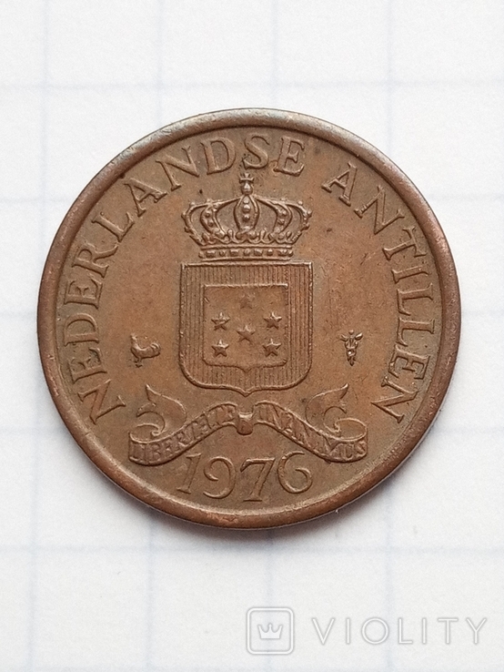 1 цент 1976 рік Антіли, фото №2