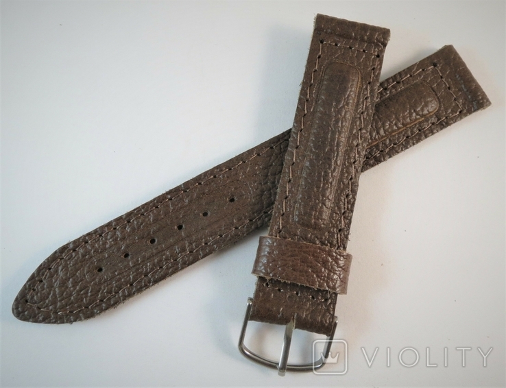 New 18mm Leather Straps. 5 pieces. Brown, photo number 3