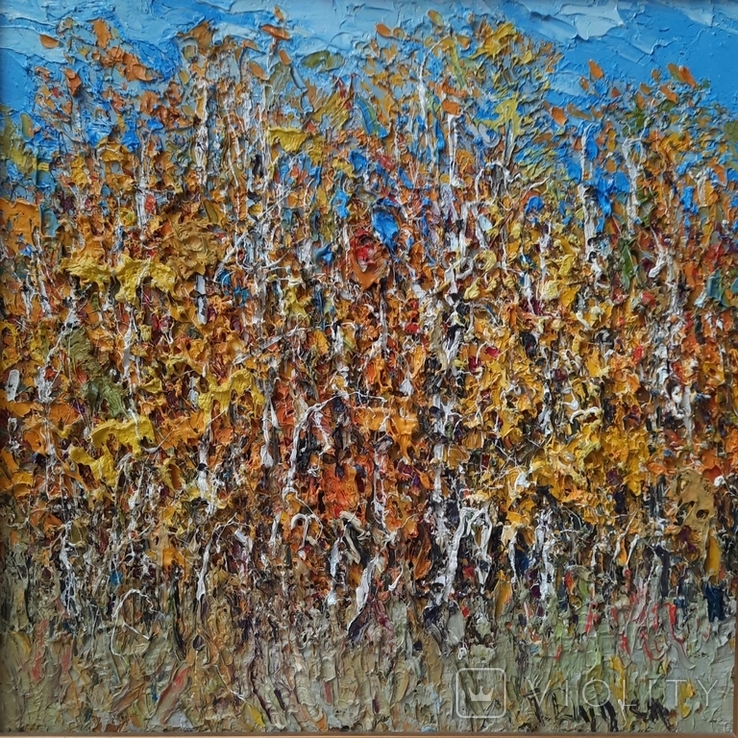 Taras Dudka ''Birch Autumn'' 30/30 oil on canvas 2012, photo number 2