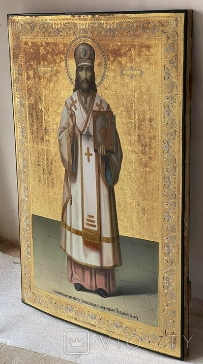 Большая икона святого Иоанна Златоуста на золоте, photo number 11