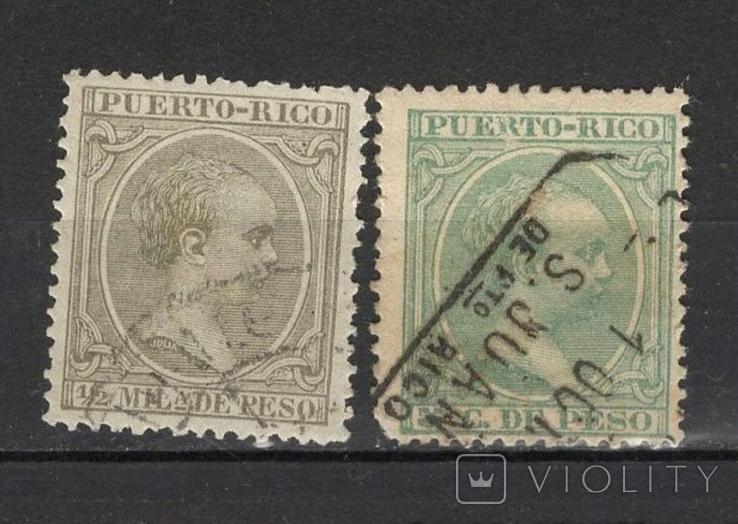 Puerto Rico 1891 colony of Spain lot2