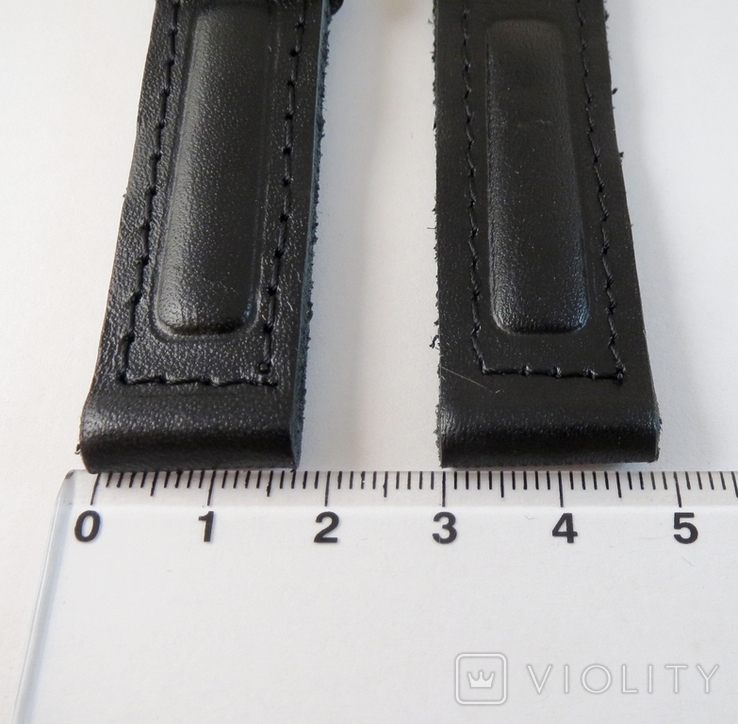 New 18mm Leather Straps. 5 pieces. Black, photo number 12