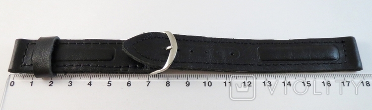 New 18mm Leather Straps. 5 pieces. Black, photo number 13