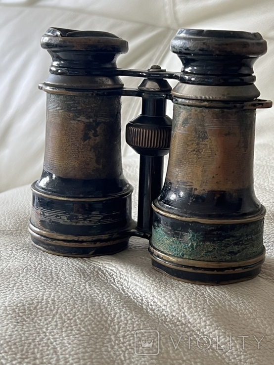 Vintage binoculars with compass