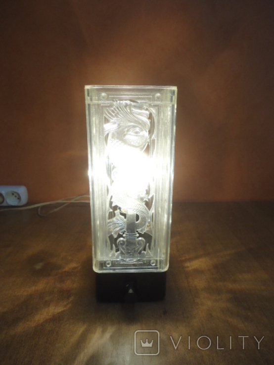 Night light, lamp, lamp of the USSR.Dragon, snake., photo number 2