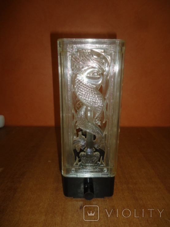 Night light, lamp, lamp of the USSR.Dragon, snake., photo number 3