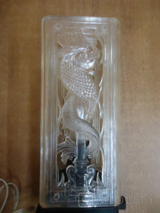 Night light, lamp, lamp of the USSR.Dragon, snake., photo number 6