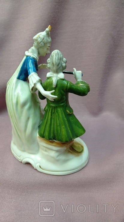 Antique figurine "Music Lesson", 17.5 cm, early twentieth century, Germany., photo number 4
