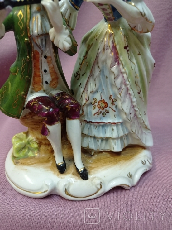 Antique figurine "Music Lesson", 17.5 cm, early twentieth century, Germany., photo number 11