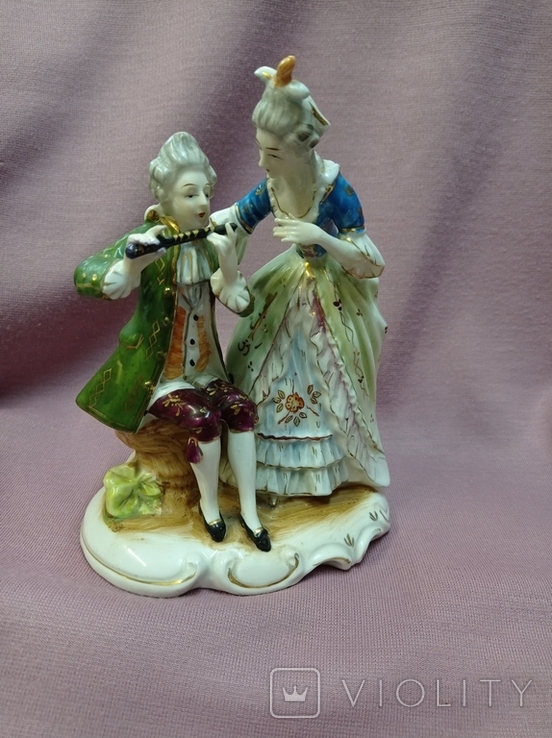 Antique figurine "Music Lesson", 17.5 cm, early twentieth century, Germany., photo number 13