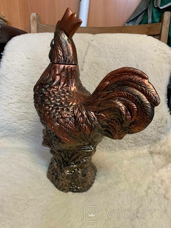 Shtof Rooster ceramic, height 37 cm, photo number 7