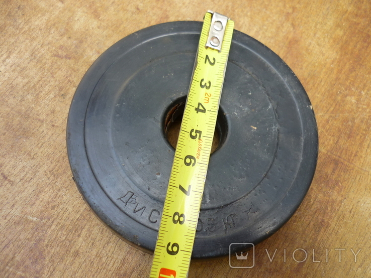 Rubberized steel disc 0.5 kg, photo number 4