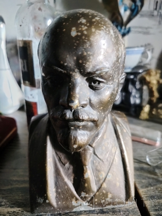 Bust of Lenin sculptor Brubel or Vrubel 19cm, photo number 2