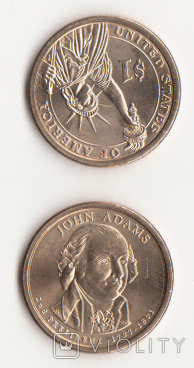 US - 1 dollar 2007 - D John Adams / John Adams - 2nd President