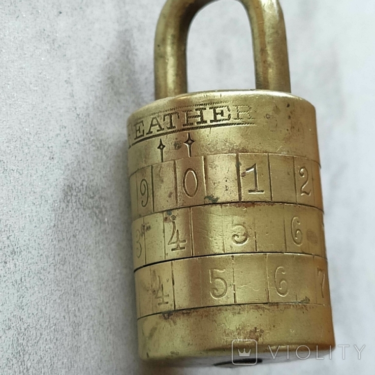 Antique combination lock, photo number 3