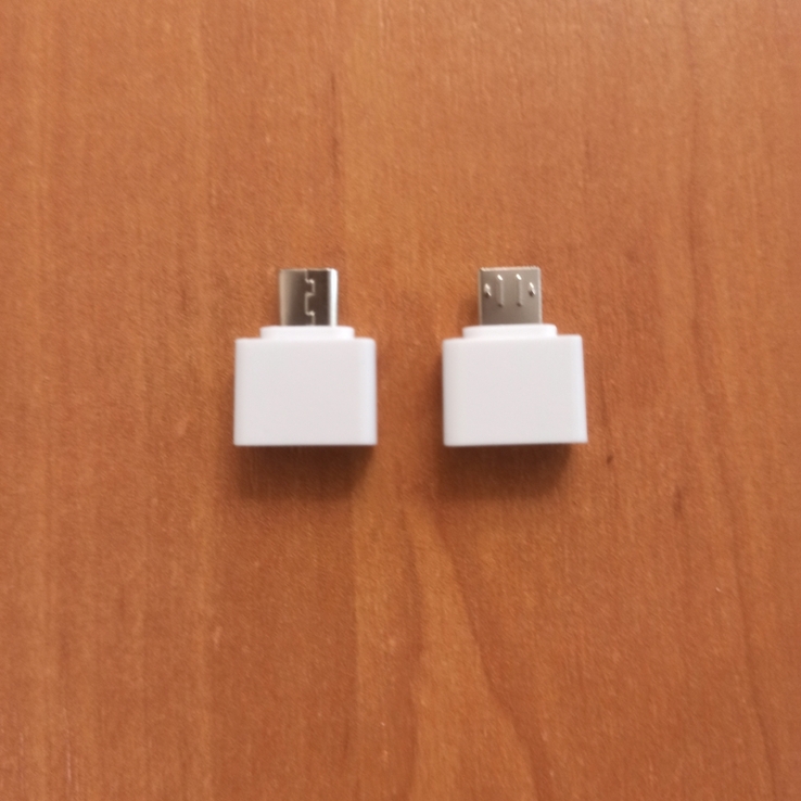 Переходник USB-адаптер USB к Мicro USB Белый/Чёрный, фото №6