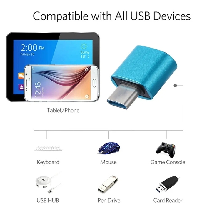 Переходник USB-адаптер USB 3.0 к Type-C, фото №5