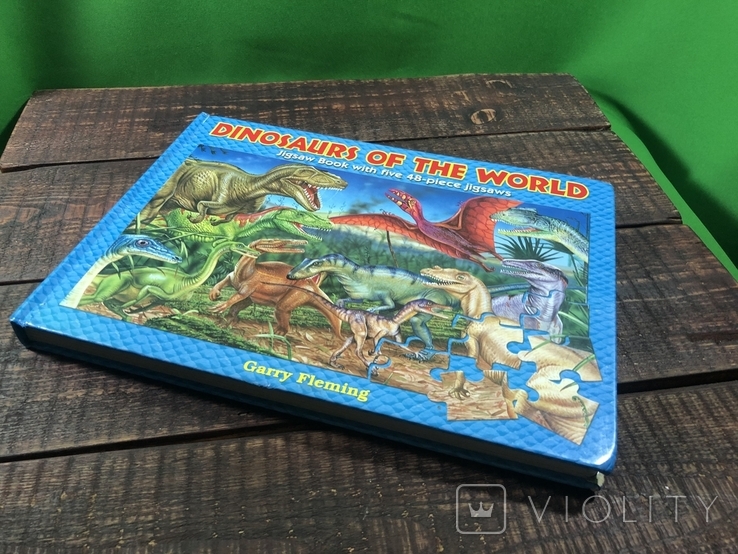 Книга пазлы динозавры