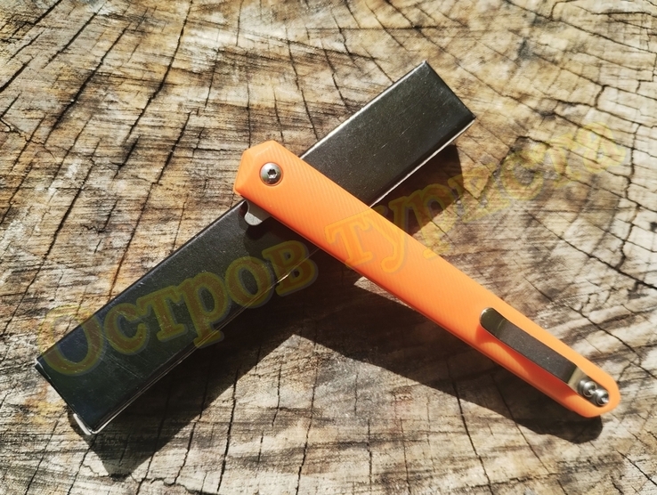 Складной нож на подшипниках Стилет Flipper Orange, фото №9