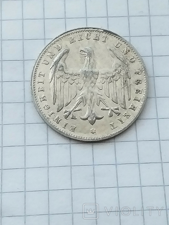 Germany 1923 (D) 500 marks.