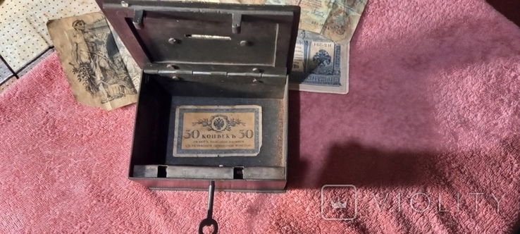 Походная сейф- касса, для мелких монет, XIX век. ,, фото №3