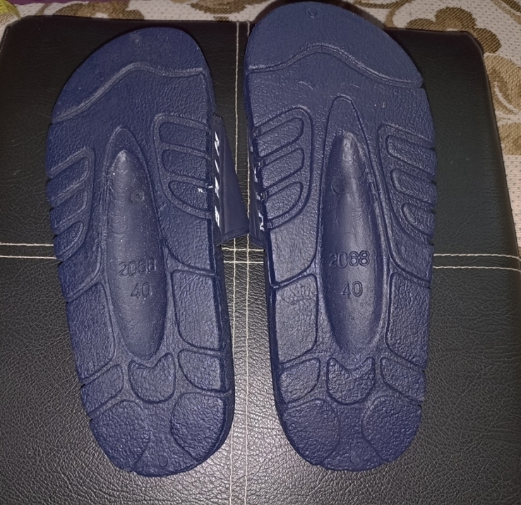 Nike Шлепанцы пляжные мужские /унисекс т синие 39, фото №3