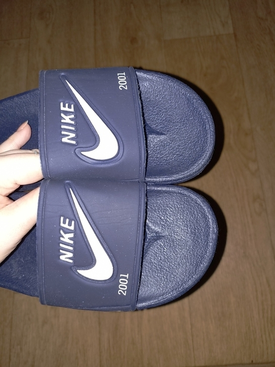 Nike Шлепанцы пляжные мужские /унисекс т синие 39, фото №5