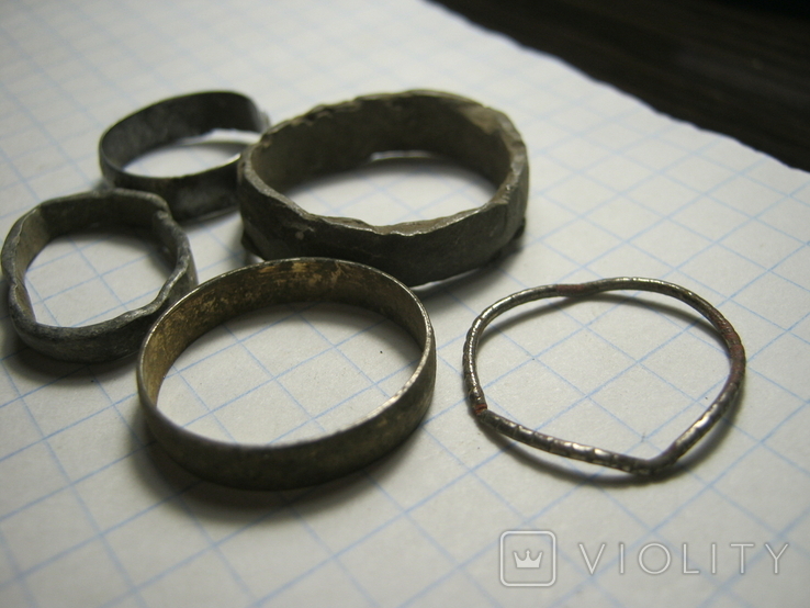 Кільця,перстені 5 шт.01, фото №4