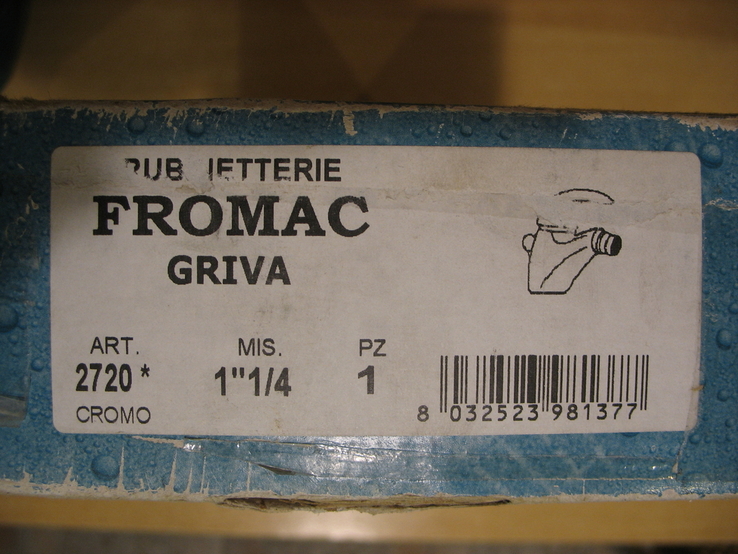Смеситель FROMAC Griva для биде с донным клапаном. (Сделано в Италии), фото №11