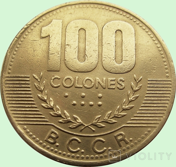 28.Costa Rica 100 colones, 2000, photo number 3