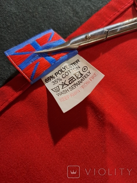 Форменный красный галстук Великобритания 2 шт, фото №6
