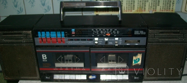 Импортная двухкассетная магнитола. АM, LW, SW, FM., фото №10