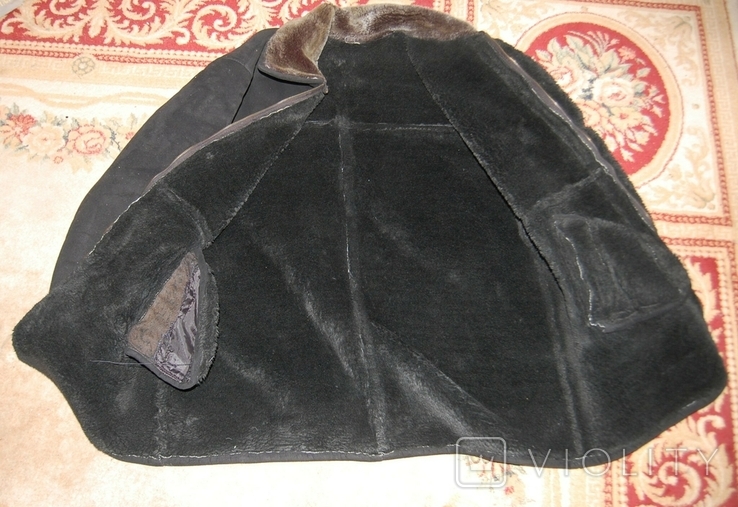Sheepskin coat made of natural sheepskin, photo number 3