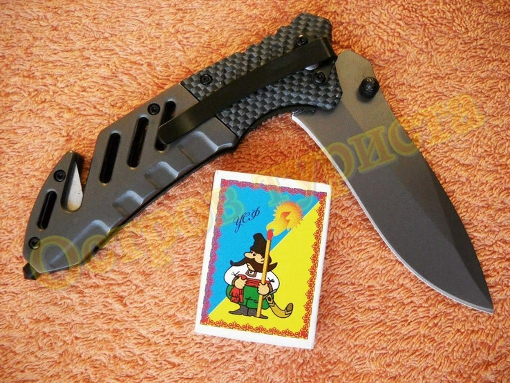 Нож тактический складной Browning A339 стеклобой стропорез 21.5 см, photo number 9