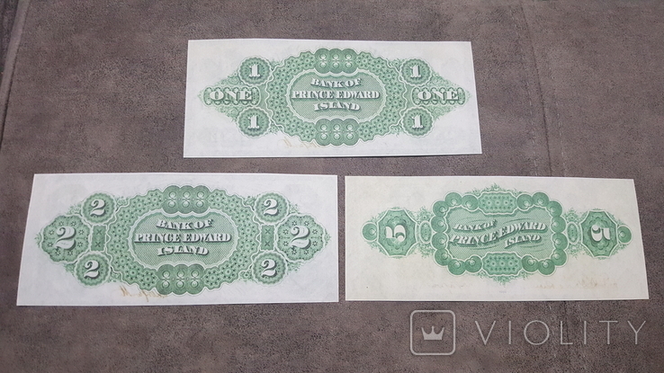 High-quality copies of banknotes of Canada with V / W Bank of Acadia + Prince Edward Island 1872-1877, photo number 7