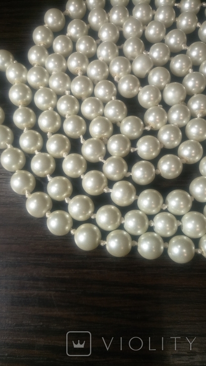 Beads, artificial pearls.65 cm., photo number 5